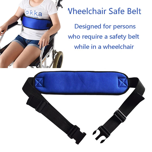 WHEELCHAIR SEAT BELT Cushion Harness Straps Safety Adjustable Front