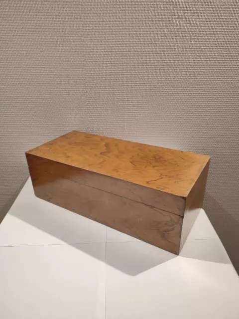 Ancien Coffret à bijoux, Boîte en bois, Porte Lettres