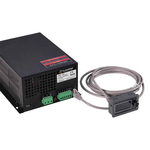 Cloudray 110V 80W CO2 Laser Power Supply for CO2 Cutting Machine