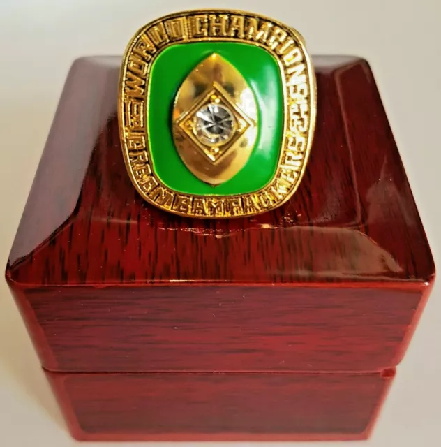 GREEN BAY PACKERS - NFL Superbowl Championship ring 1965 with box