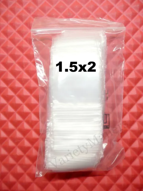 12510 Mini Ziplock Baggies Mixed Designs You Choose 100 bags 1.25x1 (Red  Dice)