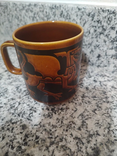 Vintage Hornsea England ceramic mug Welsh Dragon MCM 1974 rare John Smith Vintage Hornsea England ceramic mug Welsh Dragon MCM 1974 rare John Smith