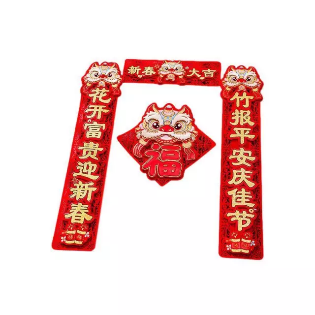 2024 CHINESE NEW Year Couplets Lunar Year of Dragon Celebration Hanging
