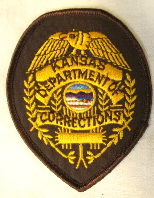 Kansas Department of Corrections Prison Police Shoulder Patch Vintage 3