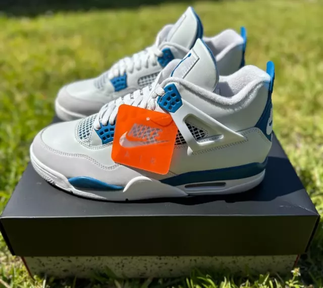 NIKE AIR JORDAN 4 Retro Military Industrial Blue 2024 Size 10.5IN HAND