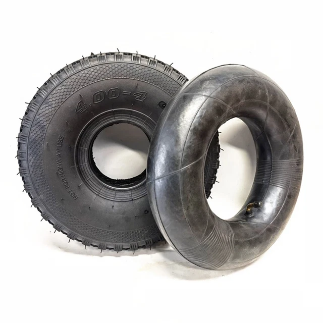 Kit 4 tubi interni e pneumatici resistenti 400 per scooter elettrici tre ruote