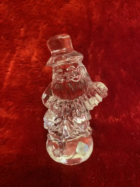 Rare Tyrone Crystal LEPRECHAUN Figurine IRELAND Paperweight Irish Excellent