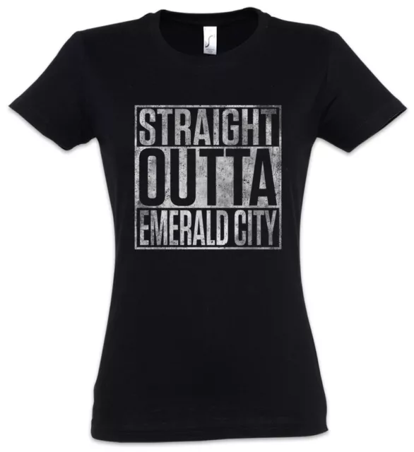 Straight Outta Emerald City Damen T-Shirt Wizard Der Zauberer Fun von Of Os OZ