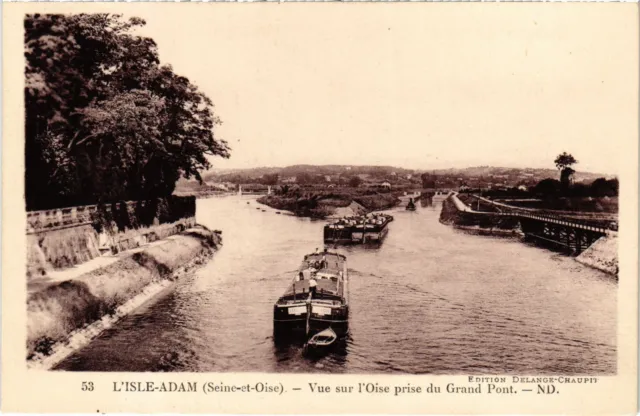 CPA L'Isle Adam vue sur l'Oise prise du Grand Pont (1317876)