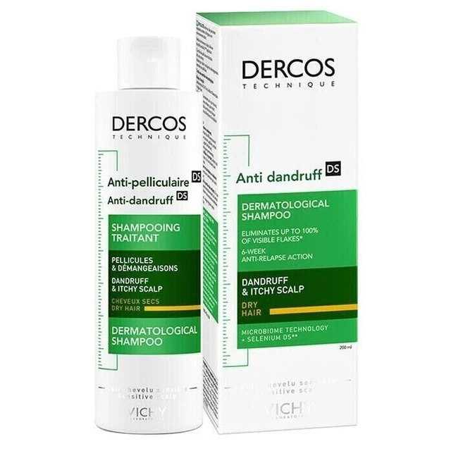 Vichy DERCOS Anti-Dandruff Shampoo For Dry Hair 200ml (0262)