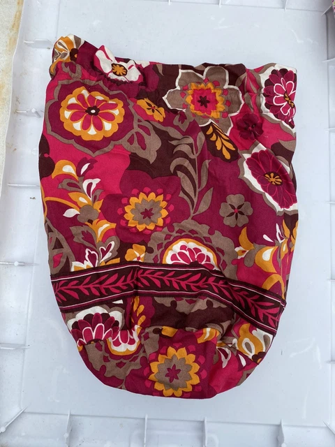 Vera Bradley Ditty Bag “Carnaby” Floral LINED Beach Pool Makeup Retired 2009