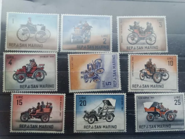 Stamp rep di San Marino  cars automobile