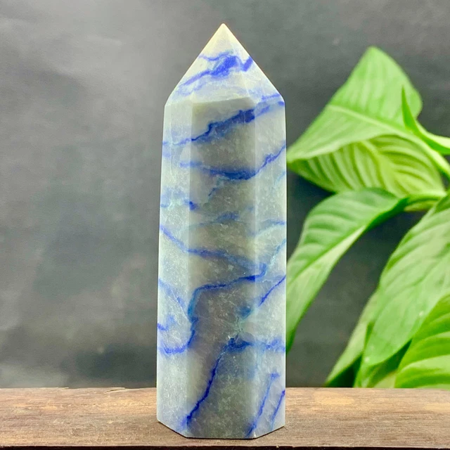 114G Colony lapis lazuli quartz crystal obeliskpoint wand aura healing