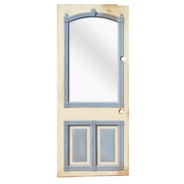 Antique 32” Eastlake Door with Arched Window, NED2221
