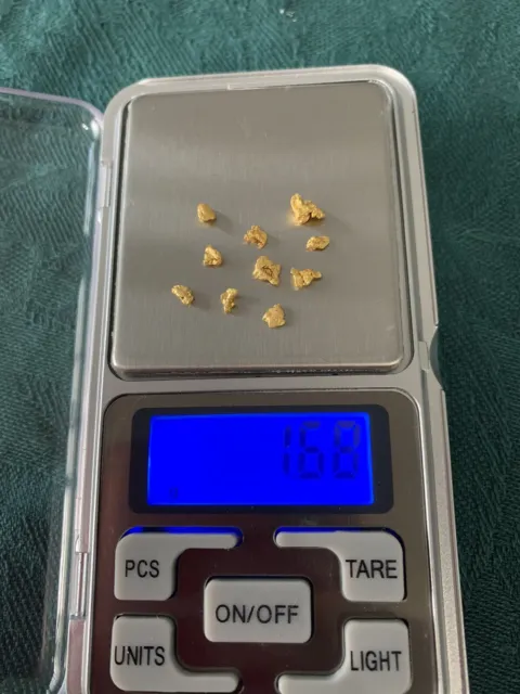 Gold Nuggets (10) 1.68 Grams From Western Australia Free Registered Post