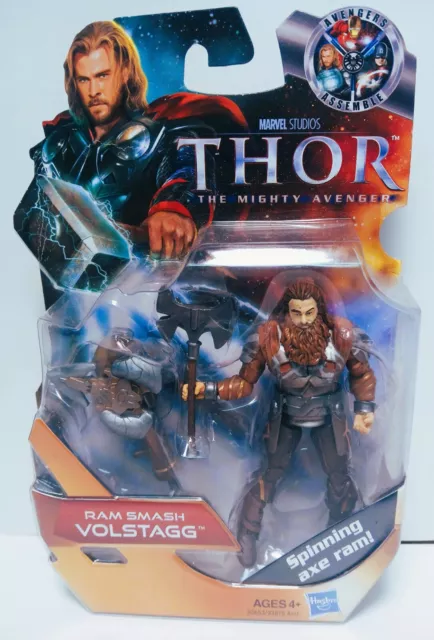 Marvel Thor The Mighty Avenger Ram Smash Volstagg Action Figure Hasbro Nip