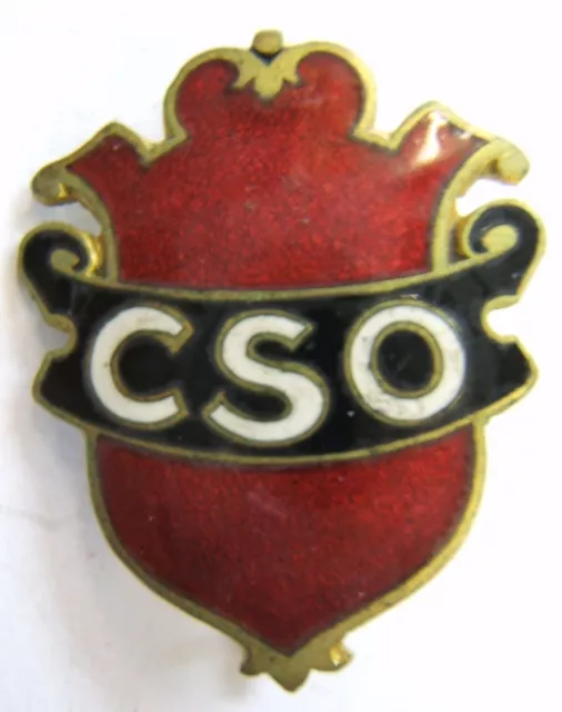 Insigne ancien FOOTBALL CSO Club Sportif de l'Ouest  authentique
