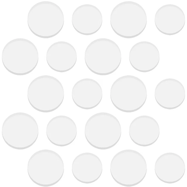 20 pcs en verre espaceurs table de table d'aspiration claire.