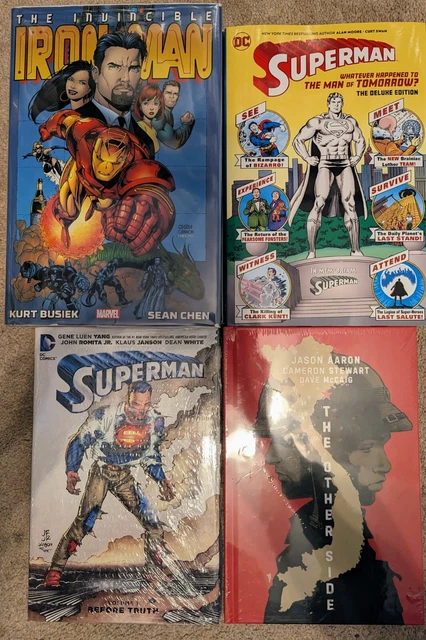 The Invincible Iron Man By Busiek & Chen Omnibus Hardcover Lot 4 Books Superman
