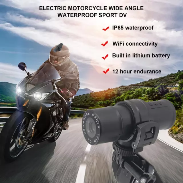 1080P HD Motorcycle WIFI Sports Camera Dashcam Bike Helmet Action DVR Video Cam 2