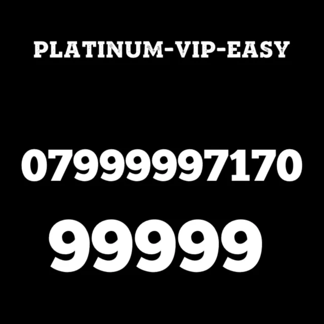 ⭐ Gold Easy Vip Memorable Mobile Phone Number Diamond Platinum Sim Card 99999