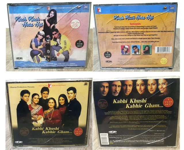Kabhi Khushi Kabhie Gham / Kuch Kuch Hota Hai (VCD) SET 3 CD SOUS-TITRE ARABE