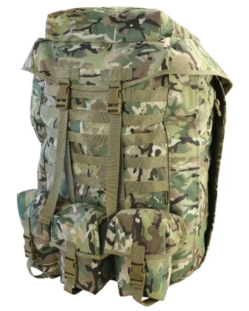 Airborne Bergen 100L Btp Mtp Sas Tactical Webbing Molle Plce Para Rucksack Camo