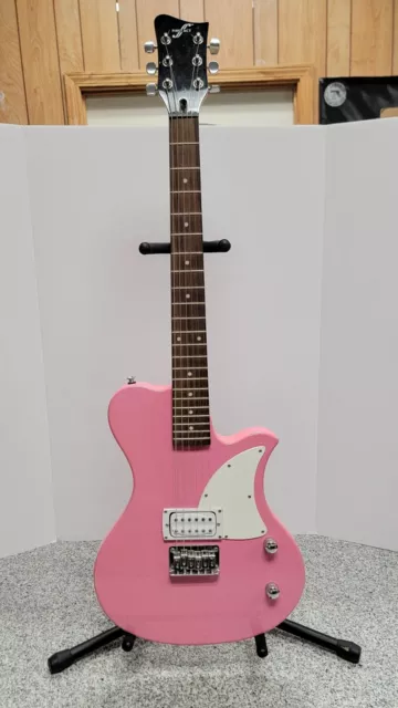First Act ME515 6-String Pink Electric Guitar a-x