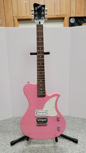 First Act ME515 6-String Pink Electric Guitar a-x First Act ME515 6-String Pink Electric Guitar a-x