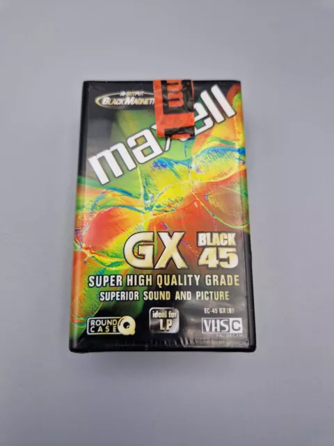 Maxell GX Black 45 VHSC Camcorder Kassette NEU&OVP