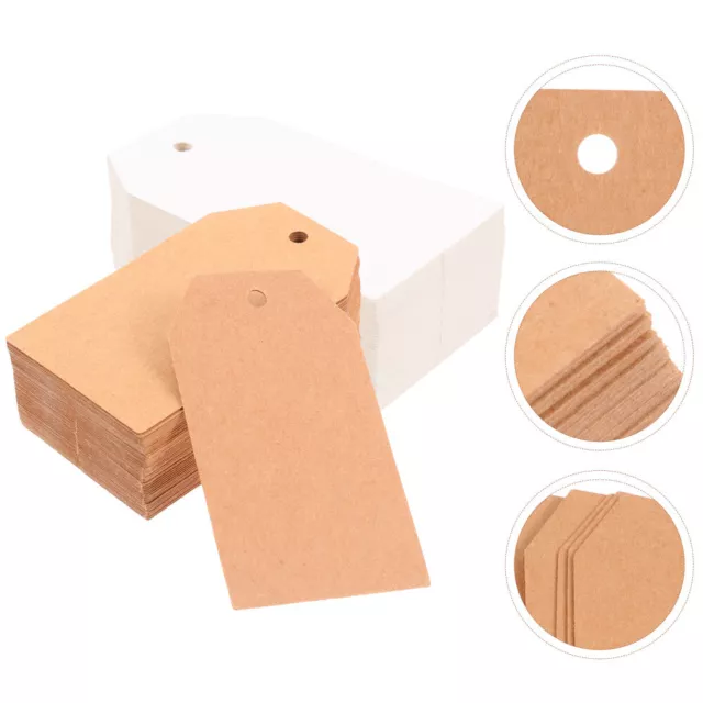 Kraft Paper Gift Tags 200pcs with String for Crafts & Gifts