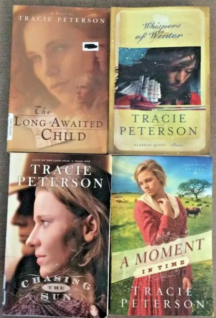 Tracie Peterson Books Wonderful Christian Themed Inspirational Novels Lot of 4