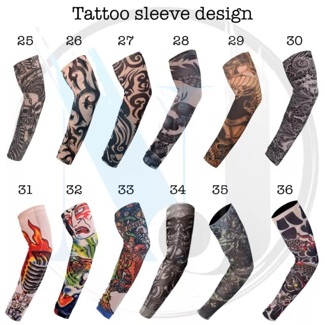 Tattoo Sleeve 46 Designs Men Women Fake Temporary Tattoo Arm Warmer Sleeve 3