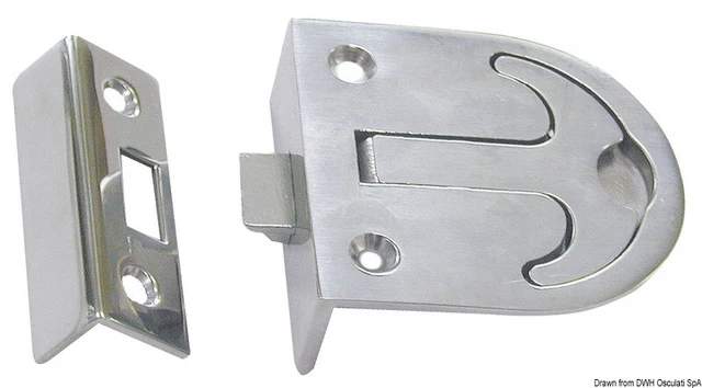 Rincer les Tractions Inoxydable 57x76 MM Marque Osculati 38.138.00