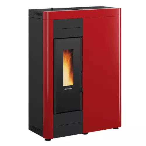 La Nordica Extraflame Chauffage Poêle à Granulés Virna Acier Bordeau 14,5kw 400m