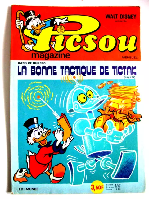 Picsou Magazine n° 46 La Bonne Tactique de Tictak 1975  bon état