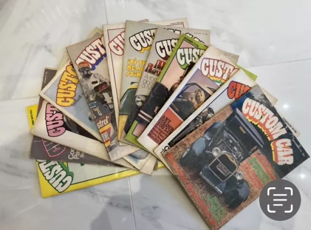 CUSTOM CAR 1970s MAGAZINE BUNDLE OF 12 IN GOOD CONDITION FROM 1973 TO 1978