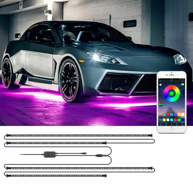 APP CONTROL RGB LED Unterbodenbeleuchtung Auto Unterlicht Atmosphäre Lampe  EUR 44,02 - PicClick DE