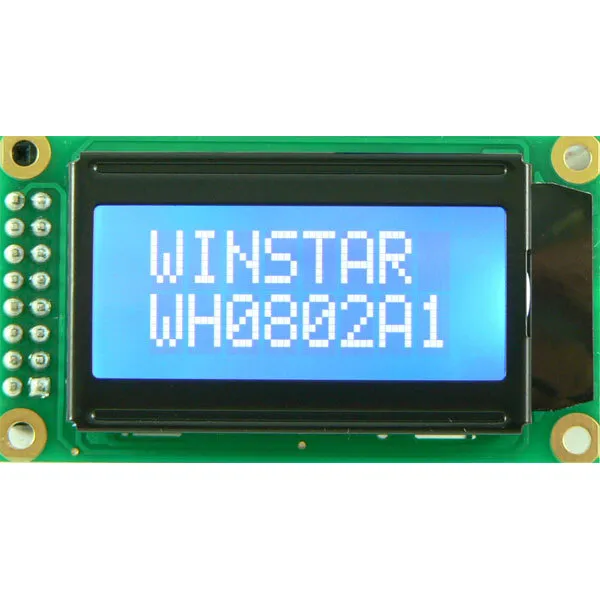 Winstar WH0802A-NYG-JT 8x2 Écran LCD Réfléchissant