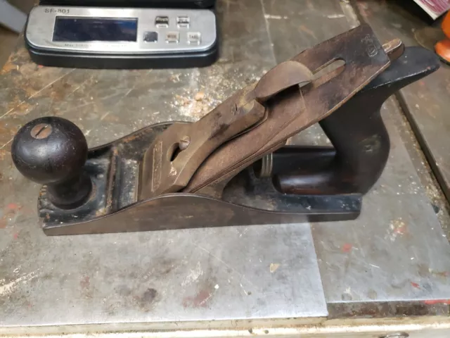 Early Vintage Stanley Bailey No  4 Hand Plane SW Blade APR-19-10 USA