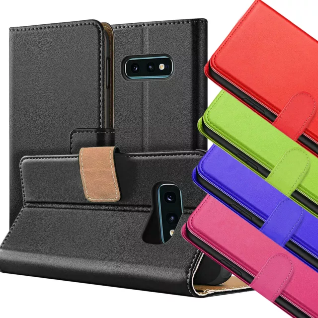 Book Case für Samsung Galaxy Hülle Handy Tasche Klapphülle Schutz Flip Cover