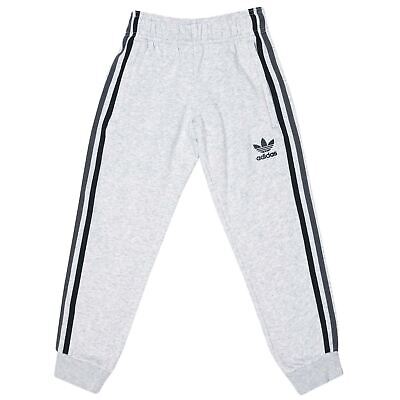 Pantaloni jogger ragazzo adidas Originals Junior Tri Strisce vestibilità regolare grigio