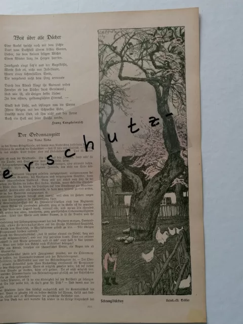 ORIGINAL Blatt aus Zeitschrift JUGEND 1906 Hausberg Wildenroth Eichler (K800) 3