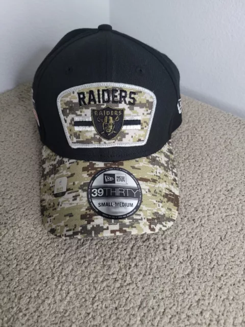 NEW LAS VEGAS Raiders New Era Salute to Service Sideline 39THIRTY Hat ...