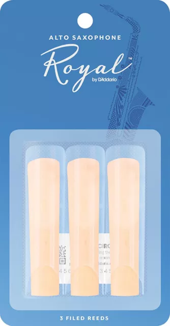 Pack de trois anches saxophone alto D'Addario Rico Royal #2.0 RJB0320