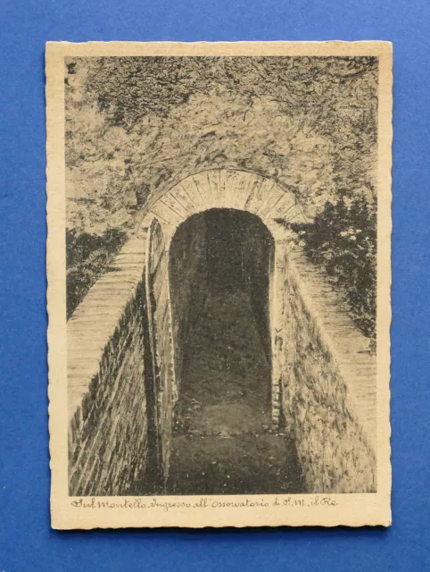 Cartolina Montello - Ingresso all'Osservatorio del Re - 1940 ca.