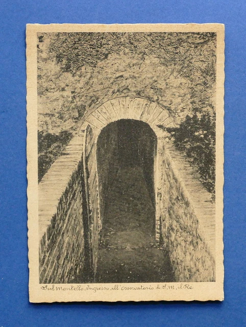Cartolina Montello - Ingresso all'Osservatorio del Re - 1940 ca.