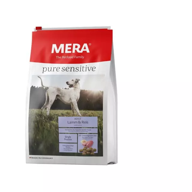 MeraDog Pure Sensitive Lamm & Reis | 1kg Hundefutter trocken