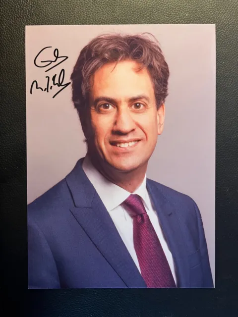 Ed Miliband - Former Labour Party Leader - Excellent Signed Colour Photo