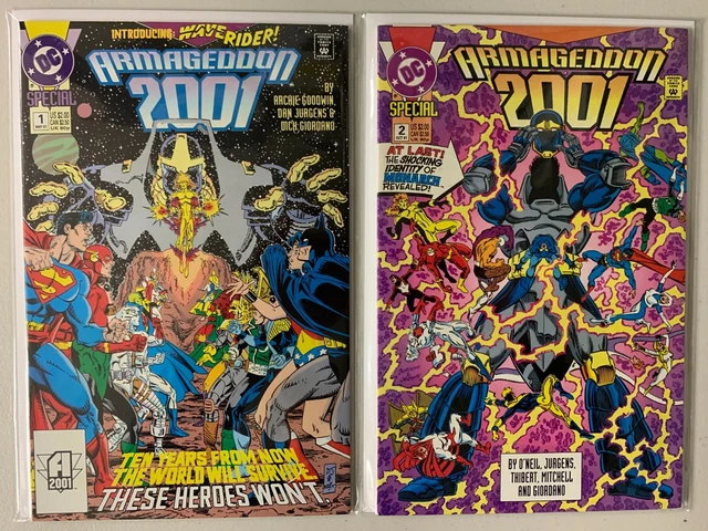 Armagedon 2001 Set:#1-2 2 different books average 8.0 VF (19991)